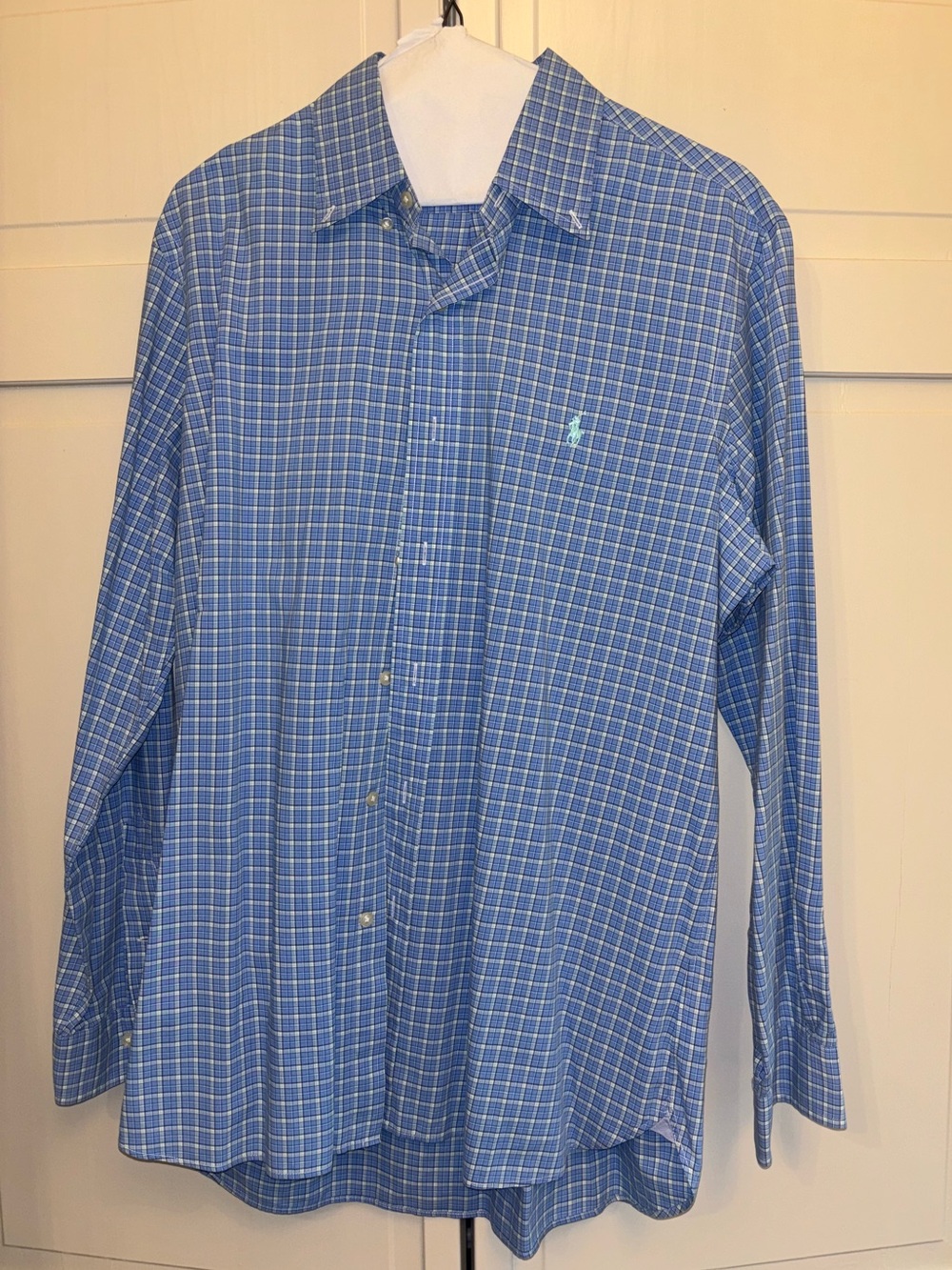 Blue Plaid Polo Ralph Lauren Shirt
